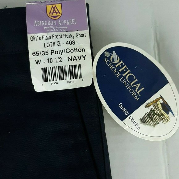 Abingdon Junior Shorts Plain Front Husky Uniform - Picture 3 of 4